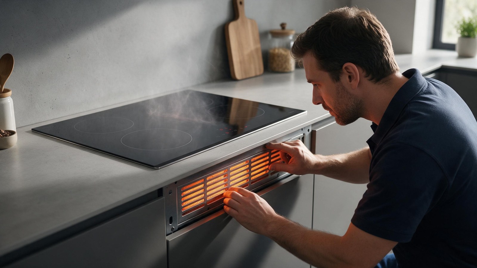 Induction Shuts Off Hot Kitchen